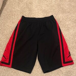 Jordan Black and Red Athletic Shorts boys size large